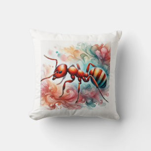 Fire ant 200924AREF105 - Watercolor Throw Pillow