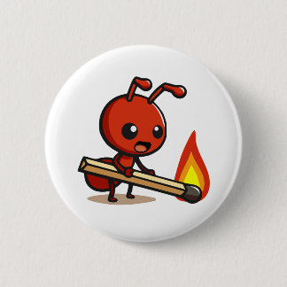 Fire Ant 2 Inch Round Button