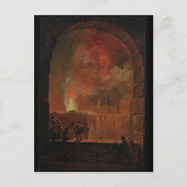 Fire at the Opera of the Palais-Royal Postcard (Front)