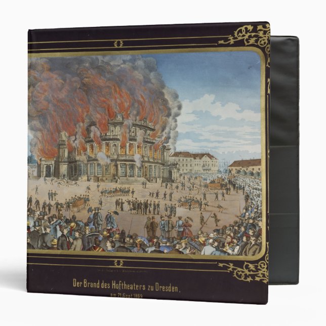 Fire at the Royal Theatre in Dresden Binder (Front/Inside)