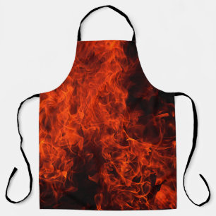 Fire background flame black hot apron