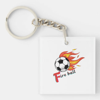 Fire Ball – Soccer on Fire Keychain