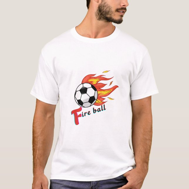 Fire Ball – Soccer on Fire T-Shirt (Front)