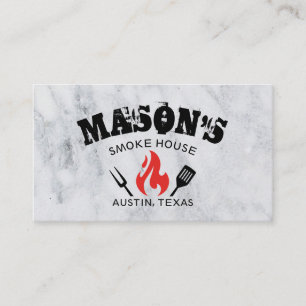 Fire Barbecue Tools Business Card