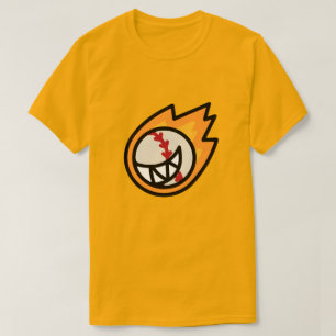 Fire Baseball Smile T-Shirt