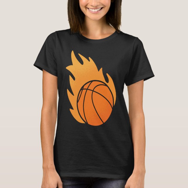 Fire Basketball T-Shirt (Front)