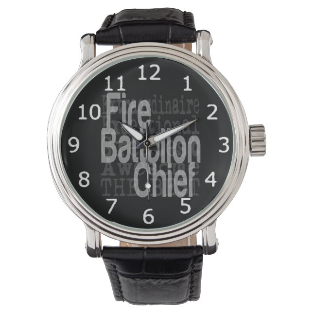 Fire Battalion Chief Extraordinaire Watch (Front)
