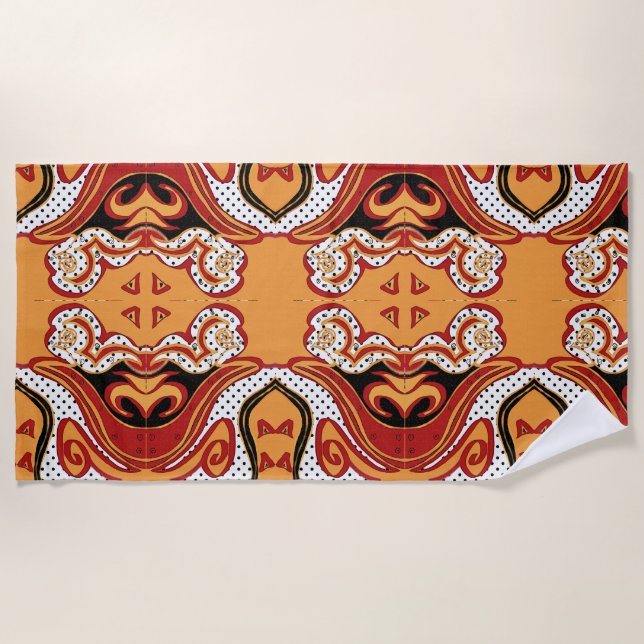 Fire Beach Towel (Front)
