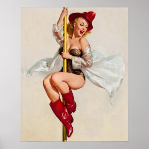 Fire Belle Always Ready Pin up Poster