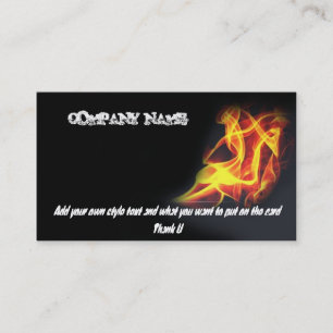 fire biz card one, COMPANY NAME, Add your own s...