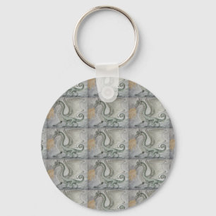 Fire Breathing Dragon Keychain