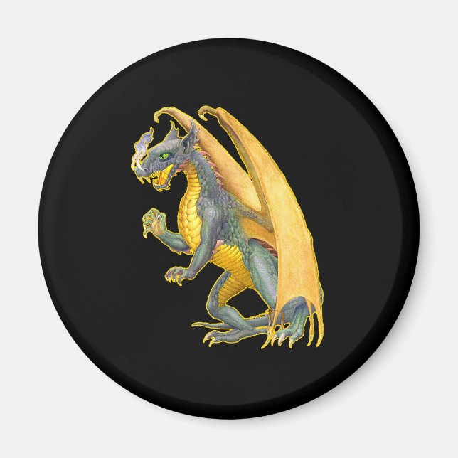 Fire Breathing Dragon Magnet (Front)