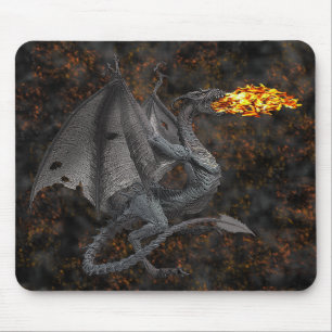 Fire-Breathing Dragon Mouse Pad