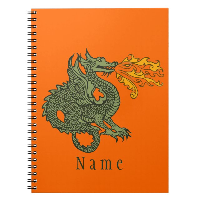 Fire Breathing Dragon Notebook (Front)