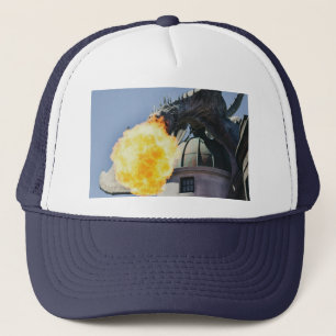 Fire Breathing Dragon Statue Trucker Hat