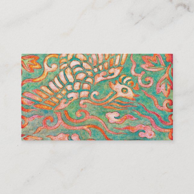 Fire-Breathing Southwest Desert Dragons Business Card (Front)