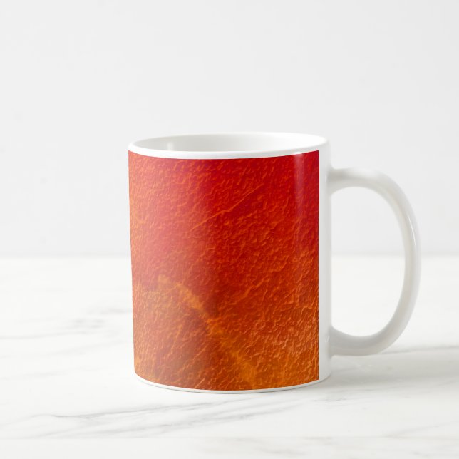 Fire - Bright Orange Red Yellow Abstract Art Coffee Mug (Right)