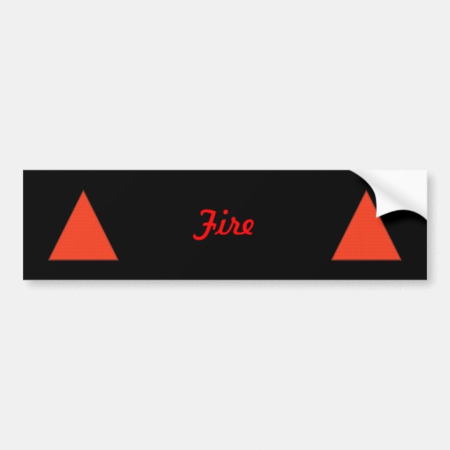 Fire Bumper Sticker (Front)
