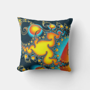 Fire Burst Throw Pillow