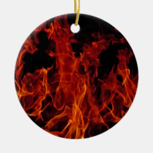 Fire Ceramic Ornament