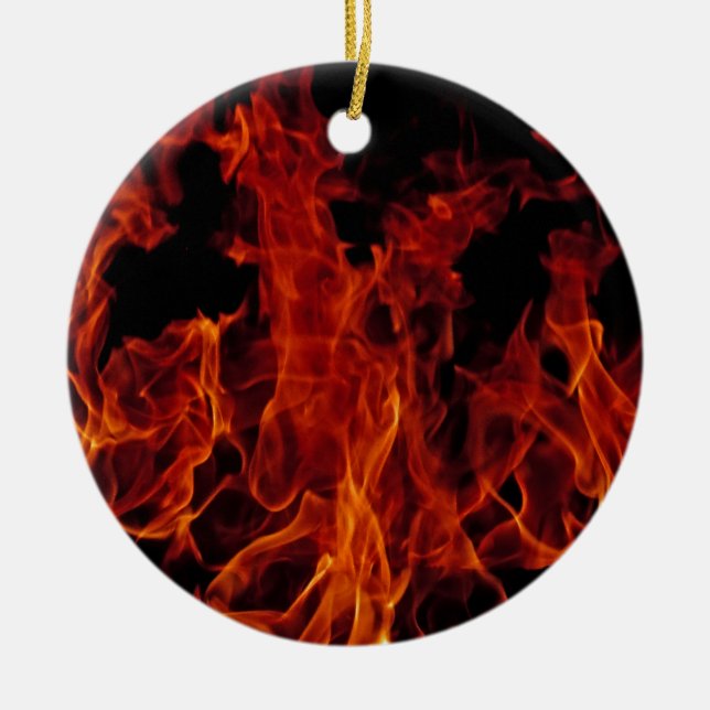 Fire Ceramic Ornament (Front)