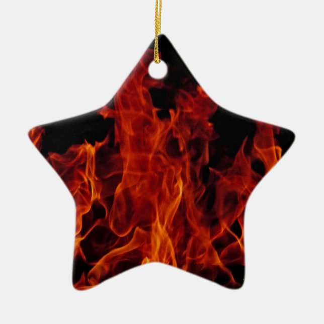 Fire Ceramic Ornament (Front)