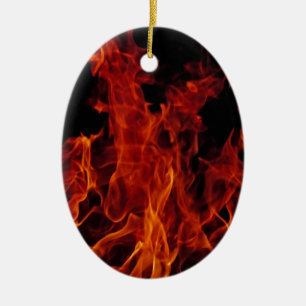 Fire Ceramic Ornament