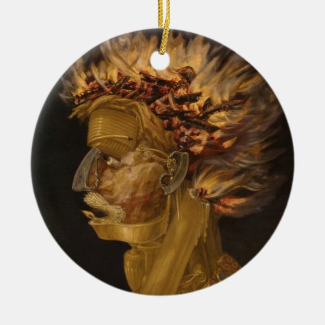 Fire Ceramic Ornament (Front)