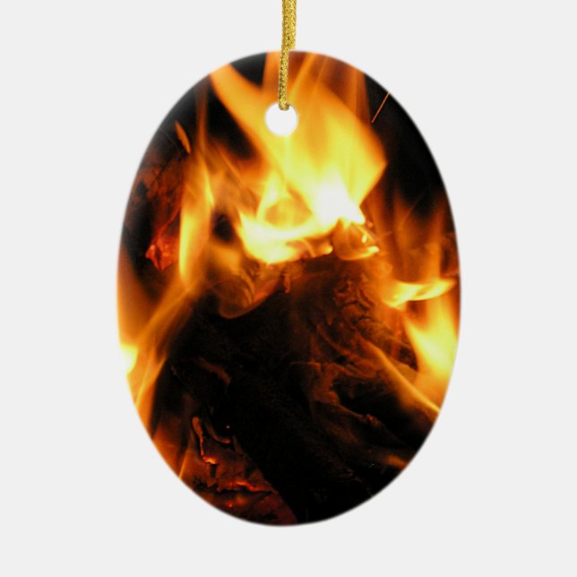 Fire Ceramic Ornament (Front)