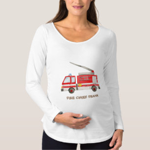 Fire Chief Fire Truck Fire Engine Maternity T-Shirt