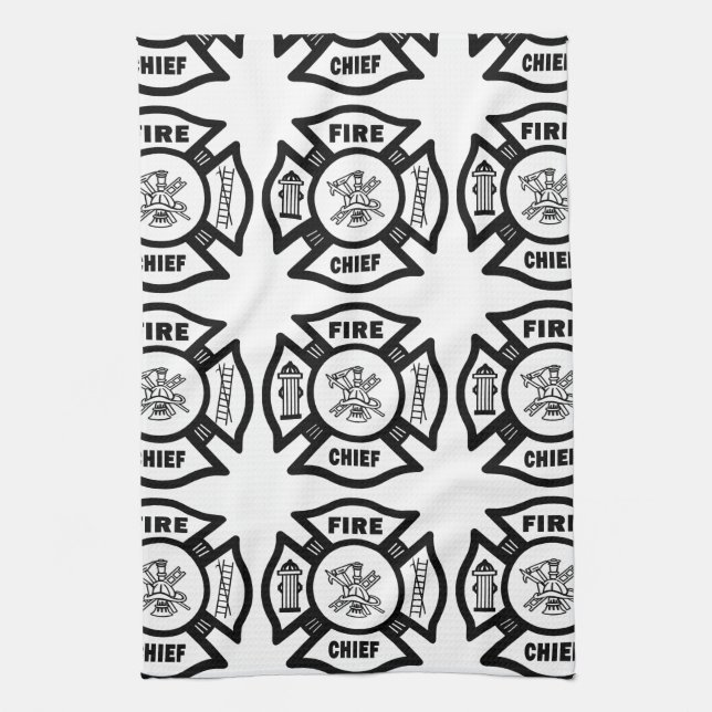 Fire Chief Kitchen Towel (Vertical)