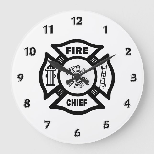 Fire Chief Large Clock (Front)