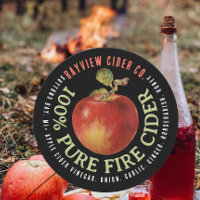 FIRE CIDER Modern Apple Cider Label