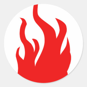 Fire Classic Round Sticker