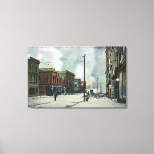 Fire Coming Up Third Street, 1906 Earthquake Canvas Print
