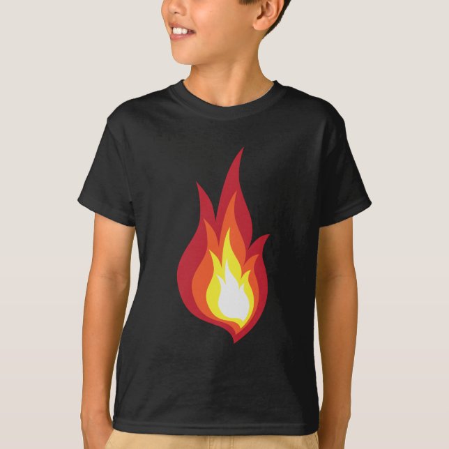 Fire costume flame - it glows fireworks T-Shirt (Front)