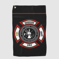Fire Department ADD NAME Firefighter Badge Rescue