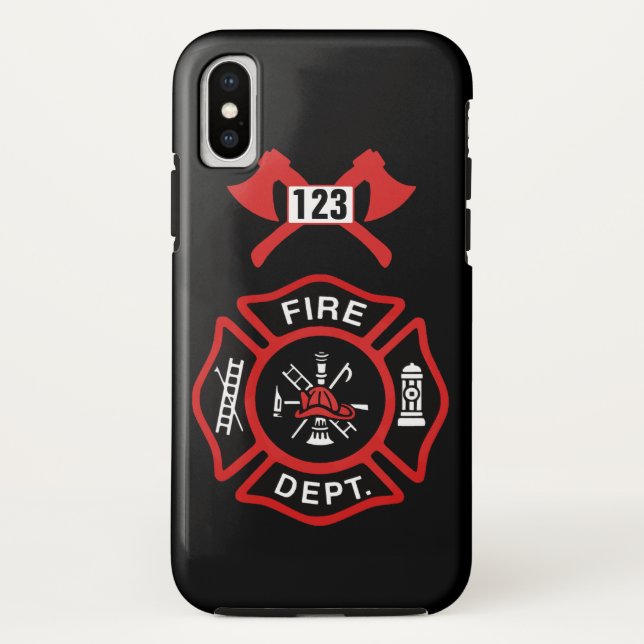 Fire Department Badge Case-Mate iPhone Case (Back)