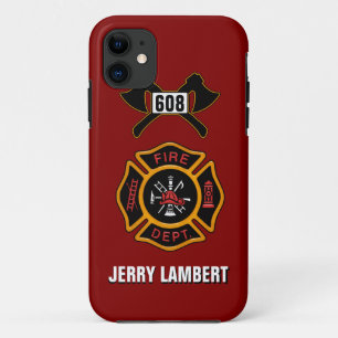 Fire Department Badge Name Template iPhone 11 Case