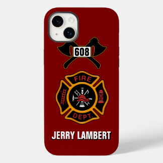 Fire Department Badge Name Template Case-Mate iPhone 14 Plus Case