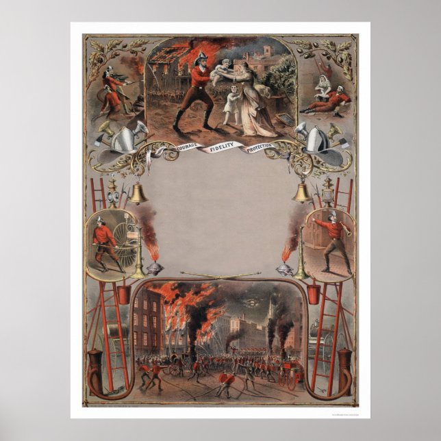 Fire Department Certificate Template Print (Front)