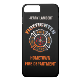 Fire Department Chrome Name Template Case-Mate iPhone Case