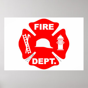 Fire Department Emblem - Poster