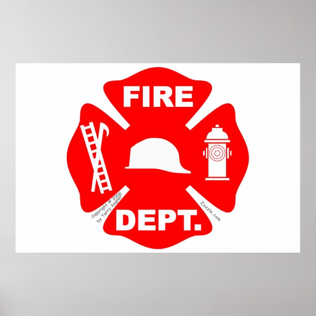 Fire Department Emblem - Poster (Front)