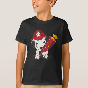 Fire Department Entrance Dalmatian School Bag T-Shirt