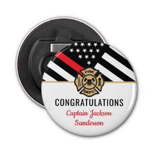 Fire Department Firefighter Retirement Party Bottle Opener