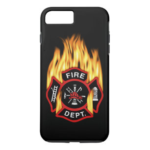 Fire Department Flaming Badge Case-Mate iPhone Case