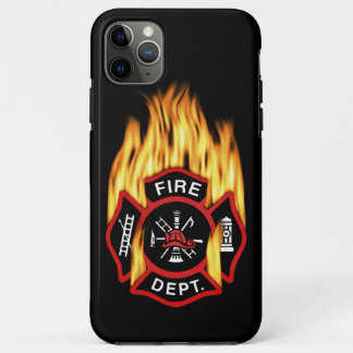 Fire Department Flaming Badge iPhone 11 Pro Max Case