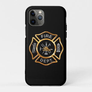 Fire Department Gold Badge iPhone 11 Pro Case