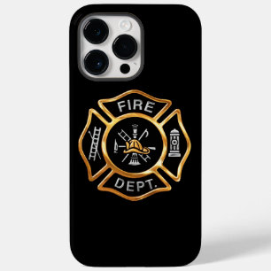 Fire Department Gold Badge Case-Mate iPhone 14 Pro Max Case